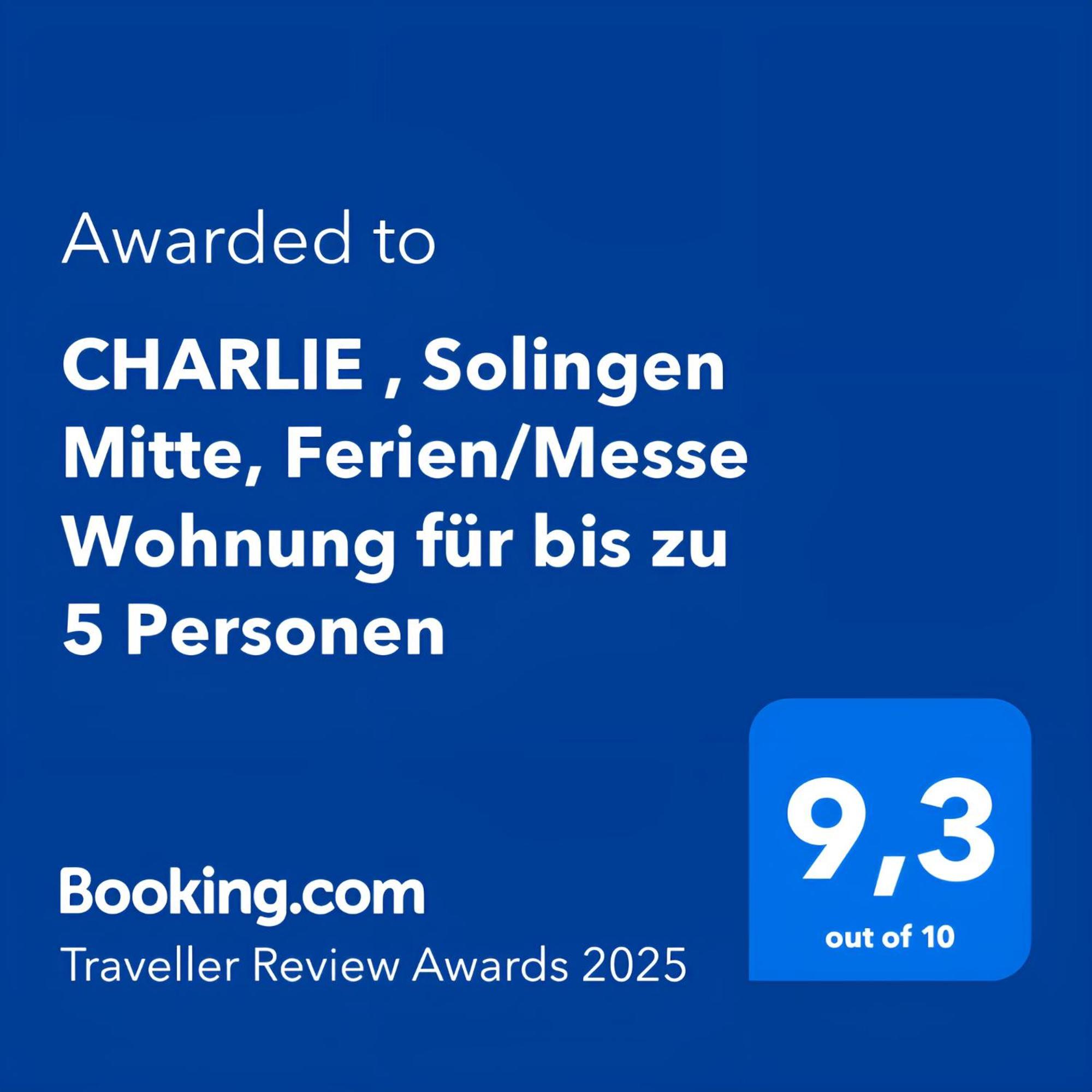 Charlie , Solingen Mitte, Ferien/Messe Wohnung Fuer Bis Zu 5 Personen Exteriér fotografie